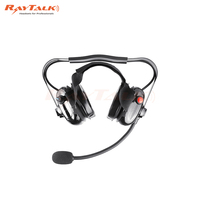 Headset Walkie-talkie Heavy Duty Peredam Kebisingan B-50Q untuk Komunikasi Radio Dua Arah