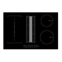 Nouvelle cuisinière à induction 4 brûleurs encastrable avec hotte aspirante intégrée