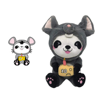 Jouets en peluche personnalisés en forme de singe, dinosaure, chien, en coton PP doux, mignons, pour enfants, en vrac, mini figurines d'animaux en peluche pour bébés