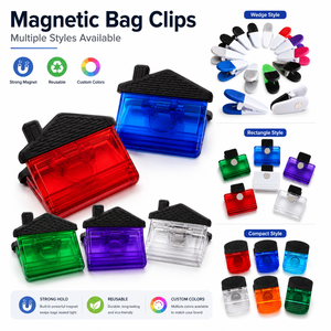Clip magnétique pour réfrigérateur en forme de maison avec logo personnalisé, cadeau promotionnel immobiliaire, aimant pour réfrigérateur pour courtier en hypothèques, porte-mémos - Product Image 1