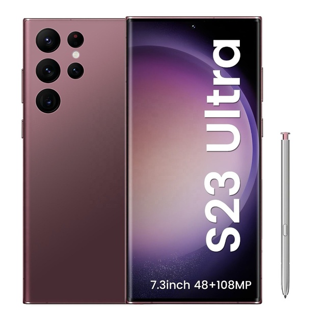 Wholesale High Quality S23 Ultra 7.3 OLED HD Screen Unlocked Original 16G 1TB 5G CDMA LTE 108MP Camera Smartphone