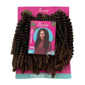 Extensions de cheveux synthétiques africains pour tresses <span class=keywords><strong>Passion</strong></span> Twist, lot de 3 pièces, trame unique, teintes toutes couleurs - Product Image 6