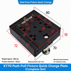 Plaque de fixation à changement rapide pour manipulateur robotique JD, outillage de positionnement latéral, de poussée et de traction, en alliage <span class=keywords><strong>d</strong></span>'aluminium, pour montage <span class=keywords><strong>d</strong></span>'effector final (EOAT) - Product Image 4