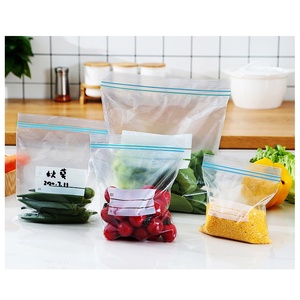 Sacs en plastique HDPE recyclés auto-scellants, épais, pour la conservation des aliments, le congélation et le stockage au réfrigérateur, emballage alimentaire, farine - Product Image 1