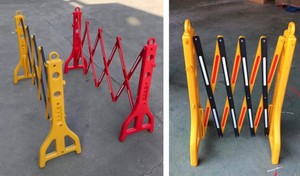 पुनः प्राप्त टेलीस्कोपिक अलगाव बाड़ अस्थायी प्लास्टिक यातायात बाधा बाधा - Product Image 5