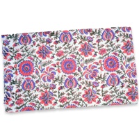 Sacs et rideaux en tissu de coton imprimé floral multicolore, faits à la main en Inde, écologiques, légers et doux pour la peau, vente en gros