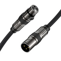 Cable de micrófono AV, cable Cannon XLR macho a hembra, cable equilibrado, tarjeta de sonido de consola mezcladora de condensadores, línea de audio auxiliar