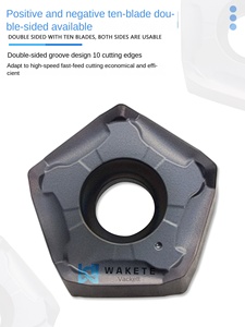 Ngũ giác hai mặt thức ăn nhanh CNC phay chèn pnmu0905xery wt5120 màu đen phổ PVD lớp phủ công cụ chuyển wketem 3 năm - Product Image 5