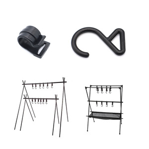 Ganchos para almacenamiento de camping, accesorio de plástico para exteriores, organizador de cubiertos B030 19 mm - Product Image 4