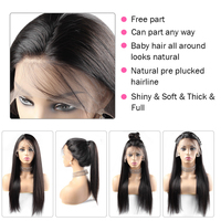 Peluca de Cabello Humano SDD sin Pegamento, Estilo Ondulado, con Encaje Frontal HD 13x4 13x6, Precortada y con Nudos Pre-Decolorados