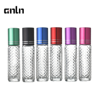 Flacon Roll-on en Verre pour Parfum 10ml Transparent Portable Mat Sérigraphié Échantillon Gratuit avec Bouchon Coloré – Offre Spéciale