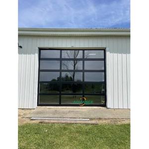 Puertas Seccionales Automáticas Elevables, Puertas <span class=keywords><strong>de</strong></span> Garaje Dobles <span class=keywords><strong>para</strong></span> Peatones y Automóviles, Material <span class=keywords><strong>de</strong></span> Acero y Vidrio <span class=keywords><strong>para</strong></span> Viviendas - Product Image 4