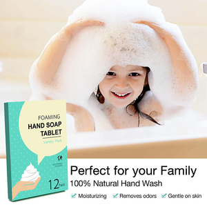 Çevre dostu taze nane softmint dolum sekmeler yumuşak nemlendirici el yıkama Tab yedekler Natural doğal köpük el sabunu tabletler - Product Image 5