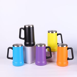 Mug de voyage et chopes à bière personnalisés en acier inoxydable avec poignée – Cadeaux amusants et personnalisés pour hommes, pour anniversaire et Noël - Product Image 3