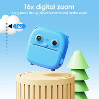 Imprimante thermique instantanée pour enfants avec appareil photo, écran IPS 2 pouces, CMOS 1080P HD, zoom, grand angle 180°, autocollants amusants en gros de Chine