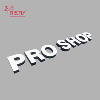 Letrero de Canal LED Personalizado, Letrero con Logotipo Iluminado Frontalmente de Acero Inoxidable 304, IP65 Impermeable, Letrero Comercial para Exteriores