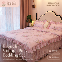 Ensemble de literie avec jupe de lit en dentelle plissée 100% coton, style princesse romantique, pour la décoration élégante de la chambre de fille