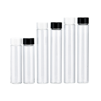 Tube en plastique PET transparent vide avec bouchons 25ml 35ml 38ml Bouteille d'emballage en plastique transparente portable pour aliments