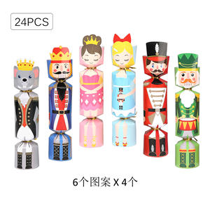 Navidad Cascanueces Galletas Princesa <span class=keywords><strong>Bon</strong></span> Bons Caja de papel Embalaje para amigos Niños Navidad Cascanueces Cena Decoración - Product Image 2