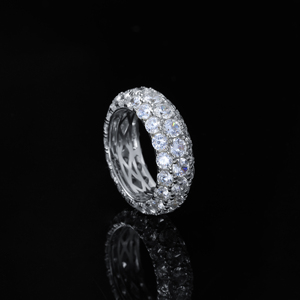 Anelli da Uomo Placcati in Oro 14K con Zirconi, Anelli Retrò Cool, Gioielli Placcati Oro per Ragazzi, Accessorio Moda per Feste in Discoteca - Product Image 4