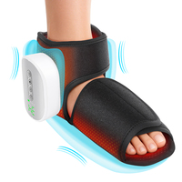 Masajeador de pies con compresión de aire inalámbrico Phenitech, bota de masaje térmica recargable por USB con calefacción para tobillo