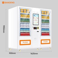 Máquina Expendedora Automática de Alimentos y Bebidas, Sin Efectivo, con Pago con Tarjeta de Crédito, Código QR, Pantalla Táctil, Wi-Fi, Equipo Comercial para Minoristas