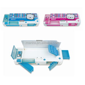 wholesale Multi function magnetic pencil box PVC pencil case for back to school