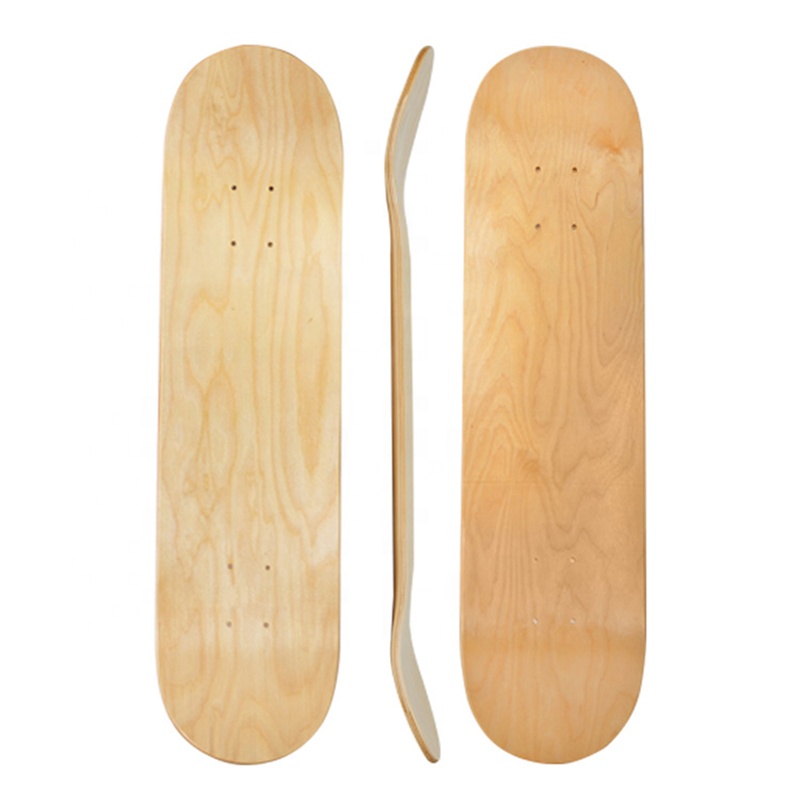 31*8 pulgadas, venta al por mayor, barato, logotipo personalizado, diseño de pintura Oem, tabla de skate en blanco liso, 7 capas, tablas de madera de arce para monopatín