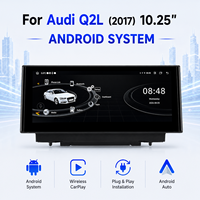 Système multimédia Android 10,25 pouces avec CarPlay sans fil Android Auto pour Audi Q2L 2017 GA Écran tactile IPS GPS Lecteur DVD de voiture