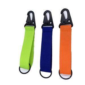 Nylon Keychain Solid Color Fashion DIY Hook Keychain Wrist Lanyard <b>Key</b> Chain - Product Image 5