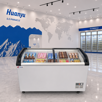 Congélateur horizontal pour mini-sucettes glacées, vitrine verticale en verre pour crèmes glacées, idéal pour les magasins de proximité - Vente chaude