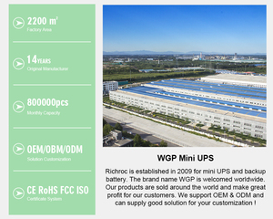 Wgp 12V 5A UPS xách tay pin công suất cao sao lưu 12Volt cung cấp điện trực tuyến mini UPS cho Wifi Router máy ảnh Modem máy in - Product Image 6