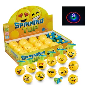 Hot sale light up spinning toys Flashing Spinners Gyro Toy kids expression faces Gyro