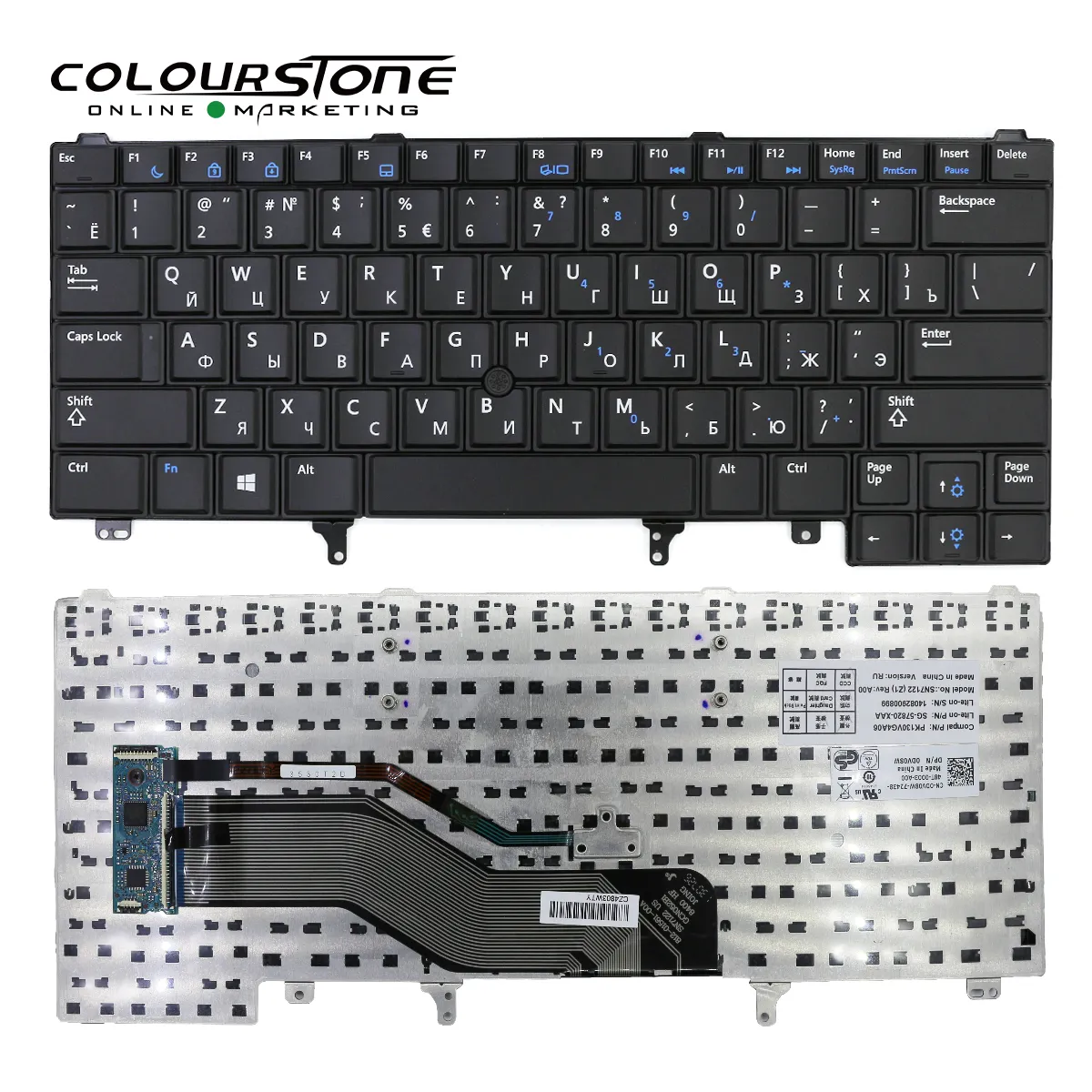 Made in China laptop parts accessories Russian laptop keyboard parts for DELL Z6420