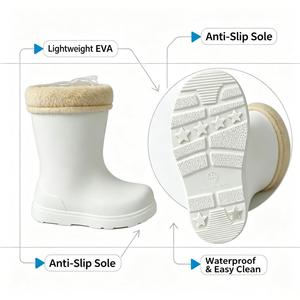 <span class=keywords><strong>Stivali</strong></span> <span class=keywords><strong>da</strong></span> <span class=keywords><strong>Neve</strong></span> Invernali Personalizzati per Bambini in EVA, Caldi, Foderati in Pile, Impermeabili - Product Image 3
