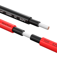 Für H1Z2Z2-K Solar-Gleichstrom-Litzenkabel Rot 4mm² 1500V 12AWG IP68 UV-Beständiges Photovoltaik-Kabel Doppelte XLPE-Isolierung für Stromversorgung