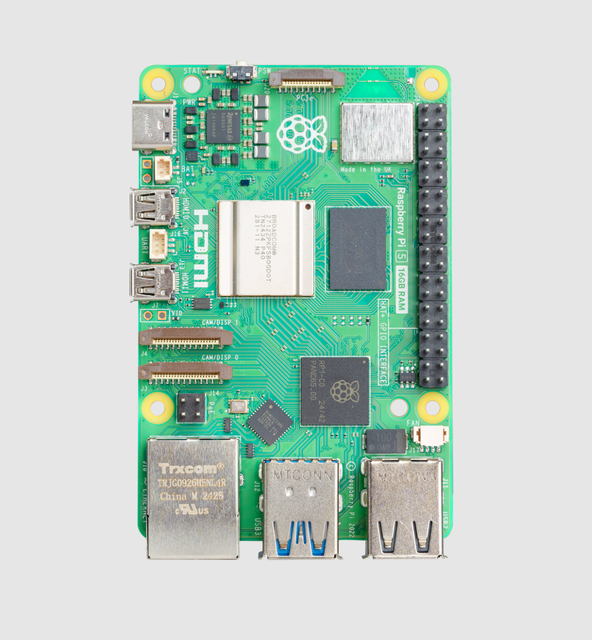 Raspberry Pi 5 8GB RAM Single Board Development Computer Made in UK
