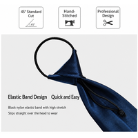 Cravate pour enfants en polyester tissé uni avec bande élastique, design personnalisé pour bébés garçons