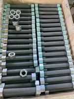 1" End-to-End 180 mm Alloy Steel ASTM A193 Grade B7 A194 2H Hot Dipped Galvanized Full Thread Stud Bolt with 2 Heavy Hex Nuts
