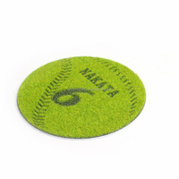 Dessous de verre de Golf en liège naturel personnalisé, dessous de verre pour boisson de guérison, en gazon, décoration pour la maison, cadeau d'anniversaire, mariage