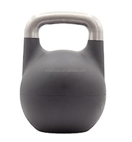 Kettlebell de fitness unisexe de haute qualité en fonte d'argent pour la maison et la salle de sport, personnalisable, CN;HEB