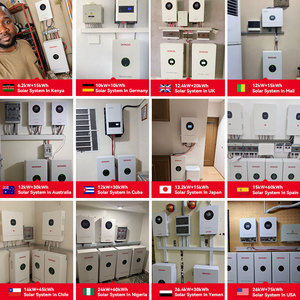 Sistema Completo de Almacenamiento de Energía <span class=keywords><strong>Solar</strong></span> de 5kW y 10kW con Inversor Híbrido de 48V y 5kVA, Batería de Litio, Paneles Solares y Sistema de Montaje - Product Image 6