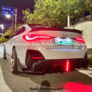 Difusor de labio trasero de fibra de carbono seco estilo LED de rendimiento Xstar para <span class=keywords><strong>Bmw</strong></span> <span class=keywords><strong>I4</strong></span> <span class=keywords><strong>M50</strong></span> <span class=keywords><strong>G26</strong></span> Kit de carrocería - Product Image 3