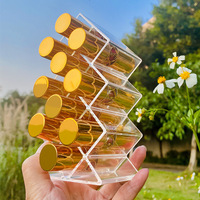 10 grilles boîte à cosmétiques rouge à lèvres brillant à lèvres porte-étui maquillage organisateur présentoir en acrylique Transparent boîte de rangement en plastique