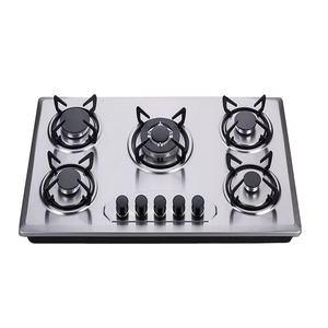 Placa de Cocción de <span class=keywords><strong>Gas</strong></span> <span class=keywords><strong>Integrada</strong></span> en <span class=keywords><strong>Encimera</strong></span> de Acero Inoxidable de 5 Quemadores de China - Product Image 4