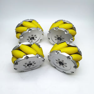 Ein Satz NM375A 15 Zoll Hochleistungs-Industrie-<span class=keywords><strong>Mecanum</strong></span>-Räder 375mm <span class=keywords><strong>Mecanum</strong></span>-Rad 4500kg Nutzlast - Product Image 1