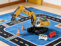 Mini-excavatrice télécommandée en alliage 1:64 DWI 2,4 GHz, contrôle par application, jouet de camion de chantier RC avec lumières et sons pour enfants