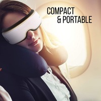 2025 nouveau sans fil numérique 3D intelligent électrique chauffé vibrant Relax soins des yeux masseur lunettes soulagement confortable pour la fatigue oculaire