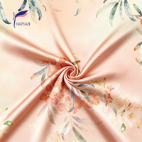 Tissu satiné 100% polyester, résistant aux plis, écologique, poids moyen, motifs imprimés personnalisables, jupes, robes, filles