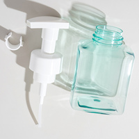 Bouteille en mousse PET de haute qualité, forme carrée, emballage cosmétique en plastique, bouteille en mousse pour soins personnels, 300 ml